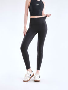 OEM Service Yoga Gym <b>Leggings</b> <b>With</b> Elastic Waistband And Dual <b>Pockets</b> For Training - Product Image 5