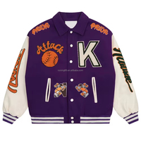 Fabricante Líder de Chaquetas Varsity Personalizadas al por Mayor, Parches de Chenilla Bordados, Cuello Camisero, Etiqueta Privada OEM, Chaquetas Hechas a Medida