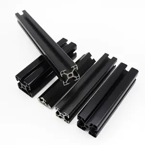 Profil aluminum supplier black aluminium extrusion custom aluminum extrusion