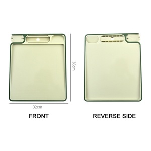 Multifunctional 4 in 1Chopping Board Kitchen Cutting Board Double-sided <b>Plastic</b> Cutting Board for Meat Vegetables Fruits - Product Image 5