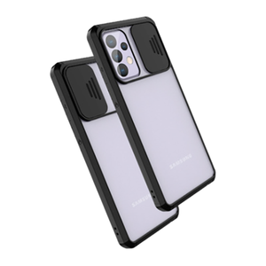 Fenêtre coulissante acrylique + coque de téléphone portable TPU conception de curseur lentille résistante aux rayures PC dur pour Samsung Galaxy <span class=keywords><strong>A12</strong></span> A32 <span class=keywords><strong>A52</strong></span> - Product Image 4