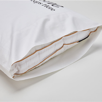 MEJOROOM Taie d'oreiller moderne 100% Coton à motif uni, broderie et imprimé floqué, fermeture à cordon, certifiée OEKO-TEX, pour la maison