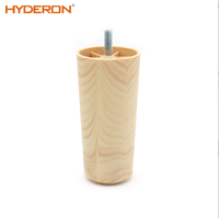 Pieds de canapé extensibles en plastique à motif grain de bois, forme conique solide, pour usage en usine, atelier et hôpital