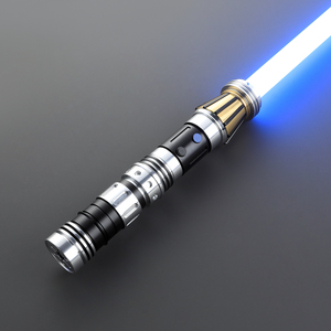 Sable de Luz de Duelo Profesional con Empuñadura de Aleación de Aluminio, RGB de 19 Colores Variables, Oscilación Suave y Flash al Impacto para Cosplay - Product Image 3