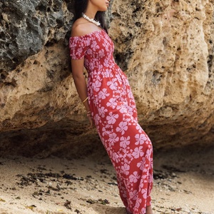 Mono de Verano Estilo Bohemio Informal Estampado para Mujer, Ropa de Playa, Mono de Rayón con Estampado Personalizado - Product Image 6