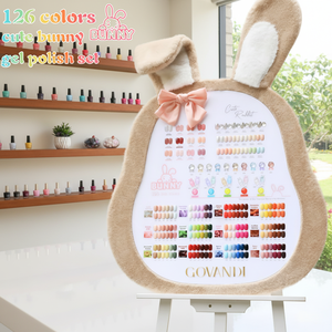 ชุดเจลทาเล็บสีน่ารักลายกระต่าย 126 สี ยี่ห้อ SW สำหรับมืออาชีพ แบบลอกออกได้ด้วยน้ำยาล้างเล็บ ใช้กับหลอด UV/LED เหมาะสำหรับร้านทำเล็บ รับผลิตแบรนด์ส่วนตัว (OEM) - Product Image 1