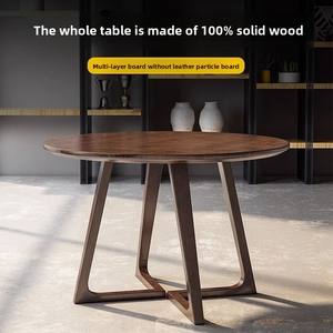 Juego <span class=keywords><strong>de</strong></span> Mesa <span class=keywords><strong>de</strong></span> <span class=keywords><strong>Comedor</strong></span> <span class=keywords><strong>y</strong></span> <span class=keywords><strong>Sillas</strong></span> <span class=keywords><strong>Redondas</strong></span> <span class=keywords><strong>de</strong></span> Madera Maciza <span class=keywords><strong>de</strong></span> Estilo Nórdico Sencillo <span class=keywords><strong>y</strong></span> Moderno para Sala <span class=keywords><strong>de</strong></span> Estar o Mesa <span class=keywords><strong>de</strong></span> Café para Reuniones - Product Image 2