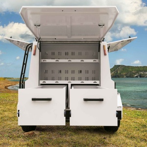 HERUI Tradesman Waterproof Work Tool <b>Cargo</b> Utility <b>Trailers</b> 3 Unit Payload Customized Size Shandong Made Transport Storage - Product Image 4