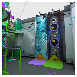 Set <span class=keywords><strong>de</strong></span> Escalada en <span class=keywords><strong>Roca</strong></span> para Interiores, Centro <span class=keywords><strong>de</strong></span> Juegos con Juegos Interactivos y Tobogán para Niños - Product Image 1