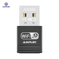 Adaptador WiFi USB 2.0 Mini WiFi6 de 300 Mbps, Tarjeta de Red Inalámbrica de 2.4 GHz para Escritorio, Plug & Play