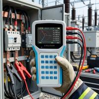 Amperímetro/Voltímetro de Doble Pinza - Probador de Transformadores Multifunción Portátil de Mano