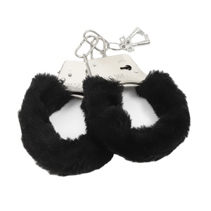 Soft Metal <strong>Fluffy</strong> Fuzzy BDSM Flirting Adult Game Tools Plush Handcuffs Ankle <strong>Cuffs</strong> - Product Image 1