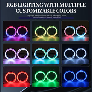 Nuovo Led 5d anelli <span class=keywords><strong>halo</strong></span> occhi di angelo <span class=keywords><strong>halo</strong></span> Shroud <span class=keywords><strong>RGB</strong></span> 3.0 Led Shroud copertura della lente del proiettore - Product Image 6