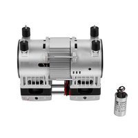 HCEM 130LPM kompresor udara Piston bebas minyak | Pompa aerasi kolam 220V senyap dengan garansi 2 tahun suplai pabrik