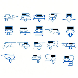 Joint d'étanchéité magnétique personnalisé en PVC pour porte de réfrigérateur, bande de remplacement pour Beko, <span class=keywords><strong>LG</strong></span>, Imarflex et diverses marques - Product Image 6