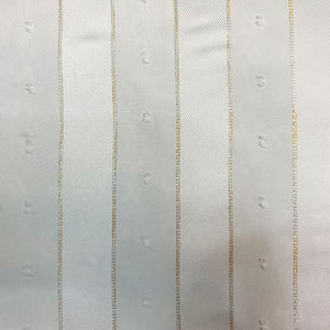 Thu Hoạch 100% Polyester Voan Lurex Và Clip Dot Satin Lớn Sọc Rắn Vải Satin Sọc Vải - Product Image 5