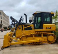 Bulldozer hydraulique complet DH17-G jaune, capacité de nivellement de 3,8 m, faible pression au sol pour les chantiers de nettoyage urbain