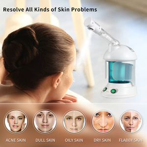 Vaporizador Facial Nano Iónico, Sauna de Vapor Caliente Giratoria 360°, Tanque Grande de 300 ml, Limpieza Profunda, Hidratante, Nutritivo, Eléctrico, para el Hogar - Product Image 6
