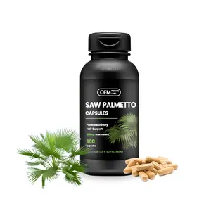 Herbasea Haute Qualité Saw Palmetto Capsules À Base De Plantes Prostate Pour La Croissance Des Cheveux Des Hommes