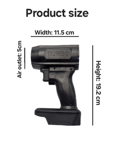 (Sans Batterie) <span class=keywords><strong>Souffleur</strong></span> d'air de lave-auto portatif Turb Detailing Fan Grande taille Haute puissance <span class=keywords><strong>Souffleur</strong></span> de poussière sèche-voiture Propre - Product Image 4