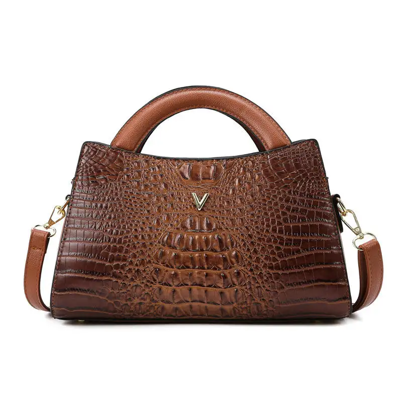 New Trendy Designer Alligator Leather Ladies Bag Handbag High Quality Shoulder Hand Bags For Women
