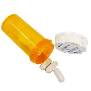 Медицинские пластиковые бутылки с крышкой для таблеток, фармацевтические флаконы