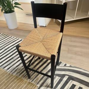 Tabouret <span class=keywords><strong>de</strong></span> <span class=keywords><strong>bar</strong></span> en bois <span class=keywords><strong>de</strong></span> frêne blanc, style antique vintage, avec corde tressée, pour comptoir <span class=keywords><strong>de</strong></span> <span class=keywords><strong>bar</strong></span>, îlot <span class=keywords><strong>de</strong></span> cuisine, table, Chine - Product Image 4