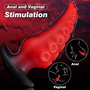 Tapón Anal de Tentáculo <span class=keywords><strong>grande</strong></span>, alienígena de enorme monstruo consolador, tapón Anal de fantasía para próstata y punto G, Camilla Anal gruesa portátil - Product Image 4