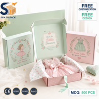 Boîte à vêtements personnalisée pour la vente en gros, boîte d'expédition en carton ondulé, emballage couleur, OEM ODM, usine