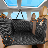 Housse de siège auto pour chien 6-en-1 à fond rigide, étanche, avec fenêtre en maille, capacité 400 LBS, protection anti-rayures, vente en gros