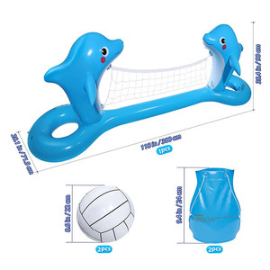 Red de voleibol inflable con forma de delfín de 300 cm, juguete acuático para piscina, para niños y adultos - Product Image 5