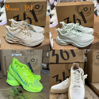 Chaussures de skate 361 Degrees Sports Supplier en toile avec semelle intermédiaire en EVA et semelle extérieure en caoutchouc, à lacets, toutes saisons, stock d'exportation, importées d'occasion