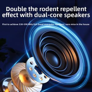 OMNI penangkap produk ultrasonik, dalam ruangan, ultrasonik, penolak hama, speaker ganda + lampu LED + Sensor gerak <span class=keywords><strong>PIR</strong></span> - Product Image 5