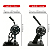 Machine à poinçonner les œillets semi-automatique en acier inoxydable de 10 mm pour bannières souples, presse manuelle pour œillets pour post-traitement