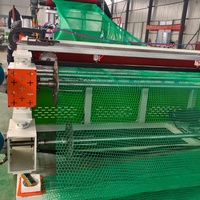 Ligne de production de machines de fabrication de filet de clôture en maille plate en plastique de haute qualité pour volailles