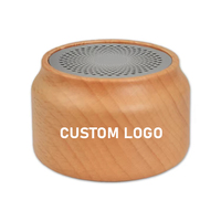 Cadeau promotionnel Haut-parleur en bois de style rétro Petit haut-parleur sans fil stéréo portable en bambou écologique pour la maison et le bureau en plein air