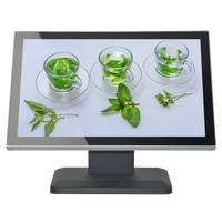 Monitor de Pantalla Táctil LCD VGA de 19 Pulgadas con Retroiluminación LED, Monitores Táctiles Capacitivos de Escritorio