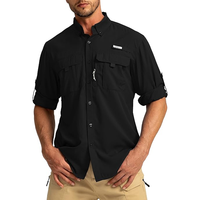 Chemise de pêche multi-poches personnalisée pour homme, manches longues, légère, boutonnée, vêtement de travail utilitaire pour les marques d'extérieur, vente en gros