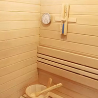 Cabina de Sauna de Vapor Portátil con Panel de Control Computarizado, Moderna, para Uso Doméstico, con Infrarrojos Lejanos, de Madera de Hemlock Sólida, en Oferta