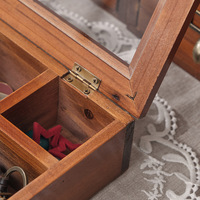 Offre Spéciale boîte de rangement en bois rectangulaire de luxe boîte à bijoux en bois de luxe en gros pour un emballage de bijoux efficace