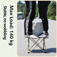 Chaise pliante d'extérieur écologique, durable, portable, pour barbecue, camping familial, pique-nique, chaise pliante en tissu Oxford pour le champ