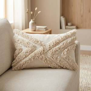 Funda de Almohada Decorativa para el Hogar, 100% Algodón, Estilo Bohemio, Tejida, con Patrón Festivo - Product Image 2