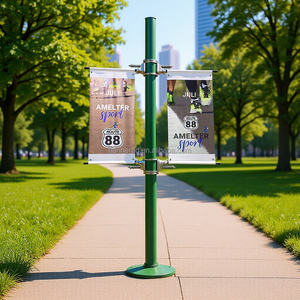 Bandera Publicitaria para Poste <span class=keywords><strong>de</strong></span> Luz Exterior - Construcción Metálica con Protección Anticorrosión y Fácil Montaje - Product Image 5