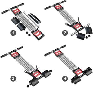 Équipement de fitness multifonctionnel - Bande d'exercice de fitness pour le renforcement des bras avec pédale pour les pieds - Product Image 3
