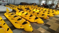 5 cavaliers PVC gonflable banane bateau 0.9MM Premium Sport aquatique jeu installation gonflable eau Amusement équipement