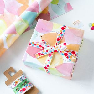 Wholesale Disposable Coated Silicone Virgin 50x70cm Birthday Gift <b>Wrapping</b> <b>Paper</b> Custom Printed - Product Image 1