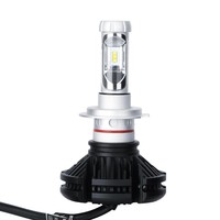 Kit de Conversión de Faros LED H7, 8V 48V, Amplio Rango de Voltaje, Chip CSP Silencioso, 4400LM, 6000K, 4300K, 3000K, Bombilla de Aluminio para Automóvil
