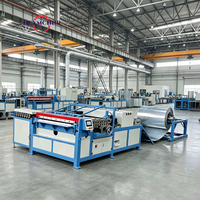 Ligne de production automatisée de conduits d'air HVAC CS de 0,5 à 1,2 mm, équipement automatisé, machine à conduits S&C à système de glissement et d'entraînement, machine à conduits à rainures S&C