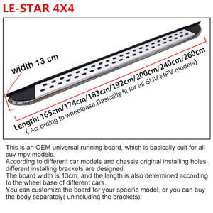 Estribos Laterales Universales <span class=keywords><strong>de</strong></span> Aluminio Le-star 4x4 para Modelos SUV - Product Image 4