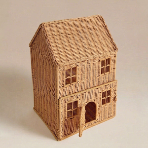 Cesta de Almacenamiento de Papel Ecológica, Caja de Regalo Multiusos Hecha a Mano, Cesta Rústica Natural para Habitación Infantil - Product Image 1